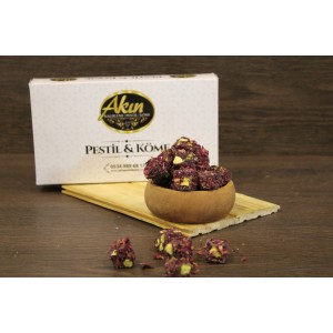 Gül Yapraklı Antep Çifte Kavrulmuş Lokum 